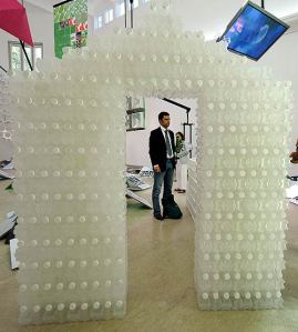 Las botellas de plástico