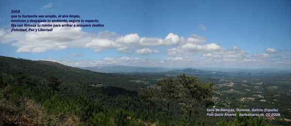 ¡Feliz 2009!  ... horizonte sea amplio, el aire limpio...
