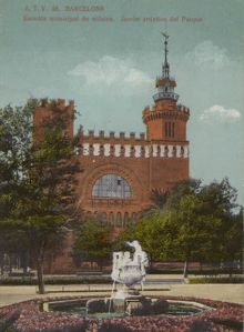 El edificio de El Castell hacia el 1900