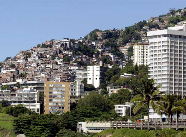 La favela de Vidigal, en Rio de Janeiro, Brasil