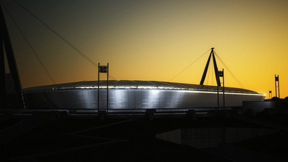 Recreación del nuevo estadio de Juventus - en construcción