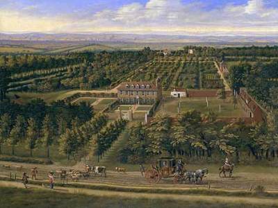 Vista de una mansión en Belsize (Middelsex), de Jan Siberechts. | Efe