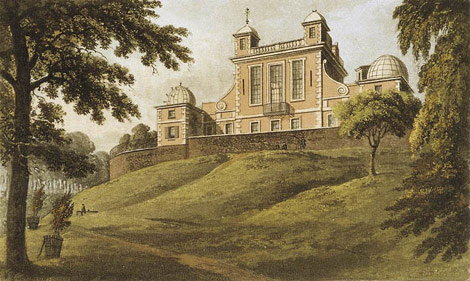 Observatorio de Greenwich, pintura de T. H. Shepherd