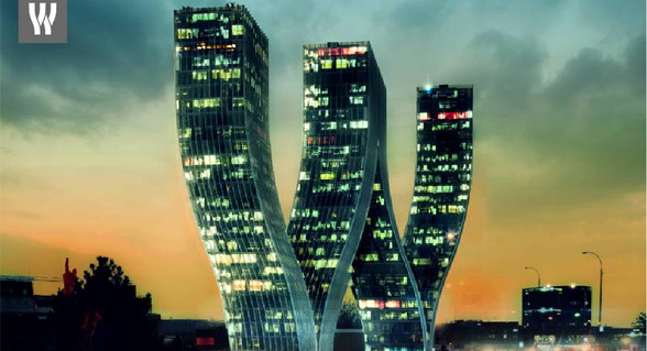 "W" es un diseño del estudio de arquitectura danés Bjarke Ingels Group