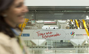 El CIO ha llegado a la T-4 de Barajas. (Foto: Arroyo)