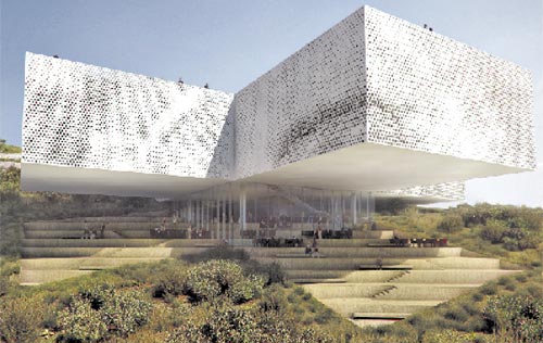 Flotar sobre el paisaje. El Tamayo aprovecha la pendiente y las mejores vistas.