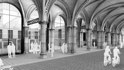 Polémico pasaje para ciclistas y la entrada al museo