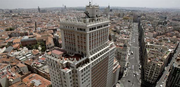 Edificio España, perteneciente a Banif, en la Plaza de España.- CRISTÓBAL MANUEL