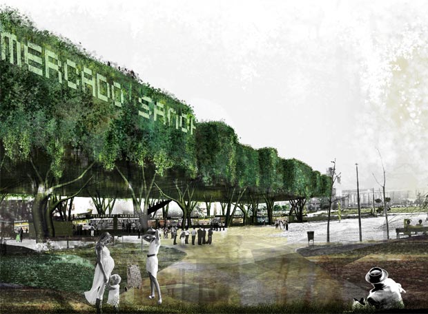 Mercado al aire libre en Sanchinarro