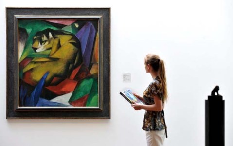 Der Tiger (1912), de Franz Marc, integrante del grupo Der Blaue Reiter  Foto: EFE