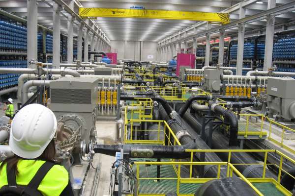 La desalinizadora del Llobregat, Cataluña, España