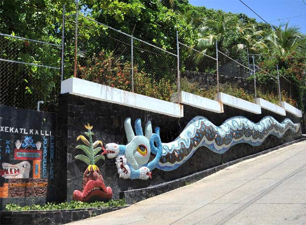 Villa con murales de Diego Rivera