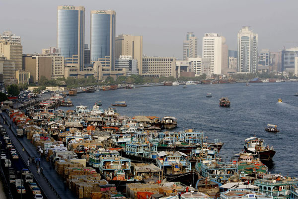 Dubai_1250162961_g_0 Vista de la bahía de Dubai, el emirato del ladrillo. | AFP