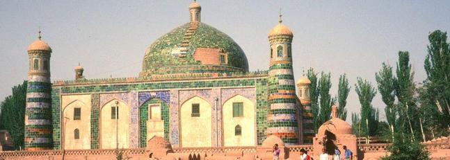 Mezquita en Kashgar, una de las ciudades más importantes de la antigua Ruta de la Seda
