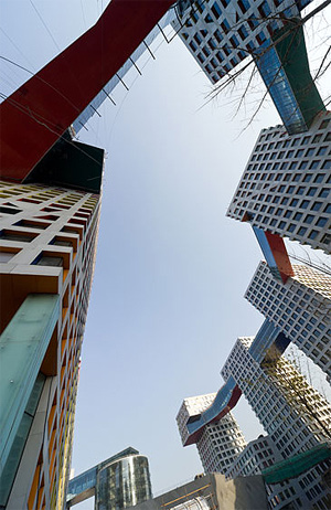 Linked Hybrid, en Pekín, se inauguró en julio. | Stevenholl.com