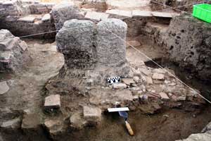 Restos de los muros integrantes del hallazgo