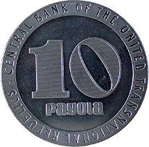 La moneda de las Repúblicas Transnacionales Unidas. | Meritxell Mir