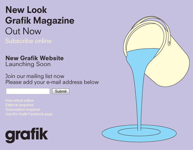 Grafik Magazine Website - Launching Soon
