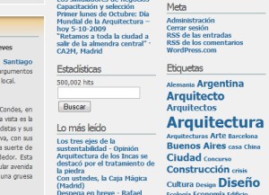 Más de 500.000 hits - hoy