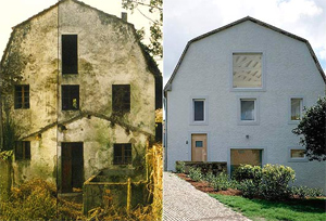 El antes y el después de Vaquería del Carmen. 