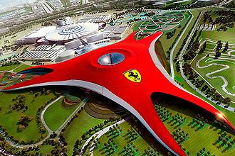 Ferrari_1260369436_0 FOTO: IMAGEN DE LA MAQUETA DEL PARQUE TEMÁTICO DE FERRARI QUE ESTÁ A PUNTO DE SER FINALIZADO EN ABU DHABI.