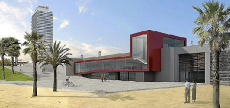 Recreación virtual del museo que se ubicará en la Vila Olímpica de Barcelona.