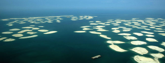 The1261397891_0 Vista aérea del archipiélago The World, construido por Nakheel, tomada en 2008. | AFP