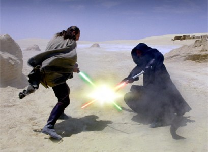 Una escena de la película 'La amenaza fantasma' rodada en Túnez.
