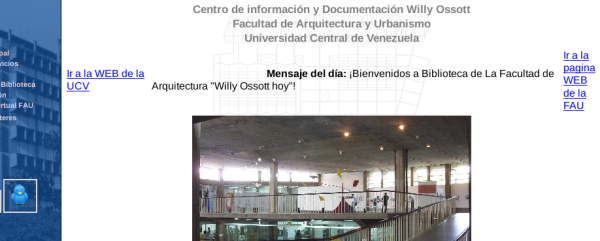 Biblioteca de la Facultad de Arquitectura y Urbanismo "Willy Ossott"