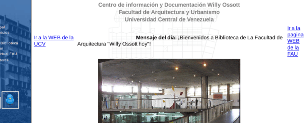 Biblioteca de la Facultad de Arquitectura y Urbanismo "Willy Ossott"