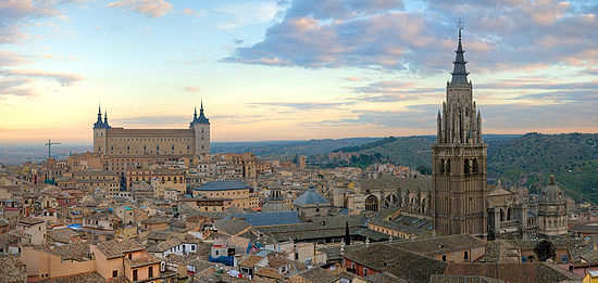 Vista panorámica del casco histórico de Toledo. Foto: Wikipedia