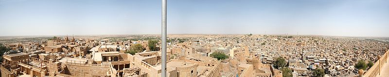 Panorama of Jaisalmer from top of Maharaja  - Wikipedia