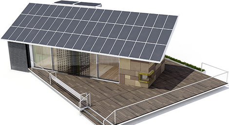Casa Solar con la que la UPM se presentó a la edición de Solar Decathlon 2007. | UPM