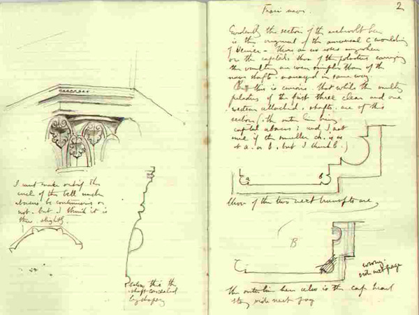 from Ruskin´s Gothic Notebook