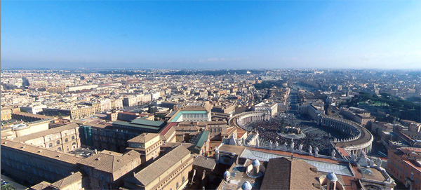 Roma desde la Cúpula de San Pedro