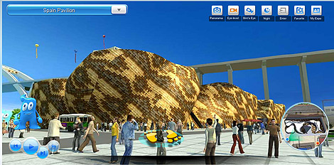 Imagen del Pabellón (Virtual) de España. Navegante, ElMundo.es