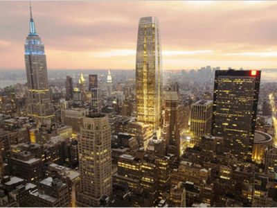 NUEVA-VISTA-Empire-State-neoyorquina_CLAIMA20100825_0188_8 PROYECTO. El nuevo edificio, al centro, igualará al Empire State en la vista neoyorquina. Imagen: Clarín.com