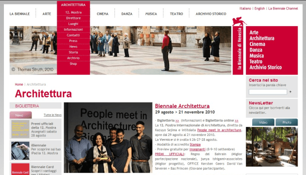 Web_Bienale www.labiennale.org/it/architettura