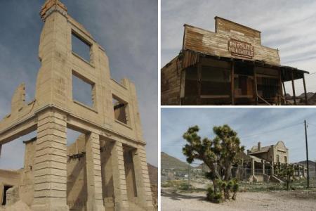 Rhyolite - Images by Ken Lund, licensed under CC-SA-2.0 - Urban Ghost Media