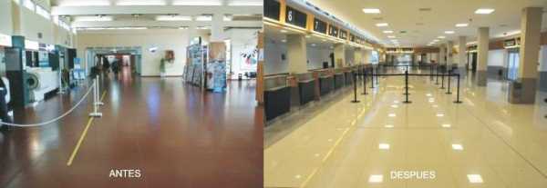 Aspecto interior del proyecto, antes (izquierda) y una vez ya remodelado (derecha)