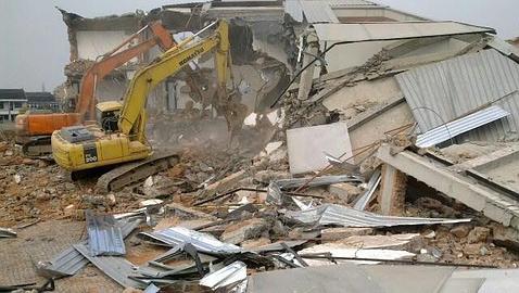 Imagen de la demolición que el propio Ai Weiwei ha colgado en Flickr - ABC.es