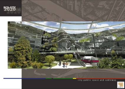 ecocity-8 Vista interior de Eco City 2000 - eVolo