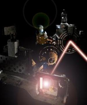 Experimental set-up at the FLASH laser used to discover the new state of matter. (Credit: Image courtesy of University of Oxford)