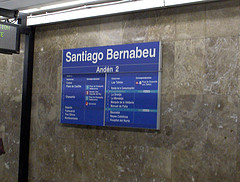 Andén 2, Estación de Metro "Santiago Bernabéu" - Madrid (Darío Álvarez, 2007)