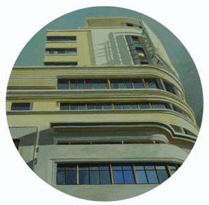 Capitol, 2010, óleo/tabla, 50 cm. www.galeriaestampa.com