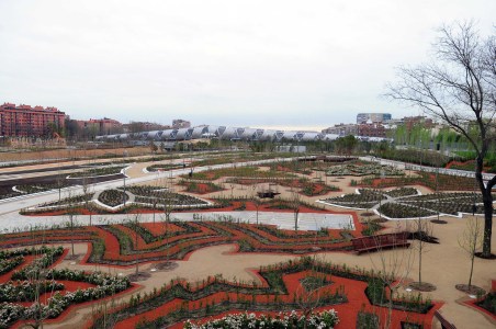 El puente de Arganzuela y los jardines del puente de Toledo, abiertos al público. Foto: Ayuntamiento de Madrid, Proyecto Madrid Río