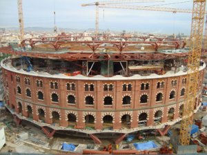 La plaza de toros de Las Arenas en proceso de transformación