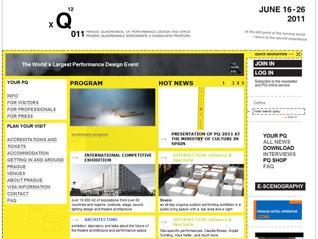 Prague Quadrennial of Performance Design and Space - PQ 2011