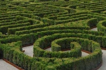 LaberintoBorgesVenecia_1308147050_0 Una parte del laberinto realizado para homenajear a Borges. | Fondazione San Giorgio. ElMundo.es