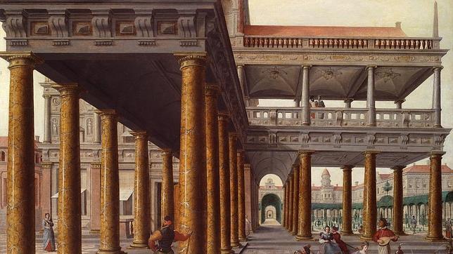 ABC «Arquitectura fantástica con personajes», de Vredeman de Vries